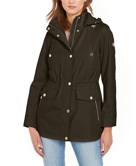 michael kors ear jackets|Michael Kors anorak jacket women.